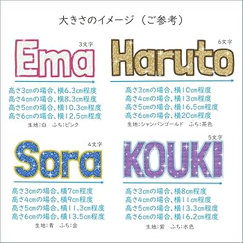 Amazon.co.jp: [刺繍ザウルス] キラキラⅡ アルファベット お